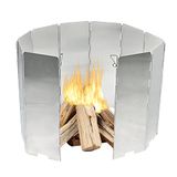 Ram® Camp Camping Voorruitkachel Aluminium Camping Windscherm Compact Opvouwbare Camping Kachel