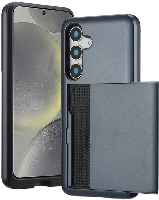imoshion Hoesje met Pasjeshouder - Geschikt voor Samsung Galaxy S25 - Donkerblauw