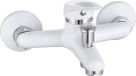 Sans marque Mitigeur de bain Mitigeur monocommande avec inverseur Blanc Chrome