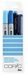 Copic Ciao Doodle Pack Blue marker 4 pieces Beitel/penseelpunt Blue, Light Blue