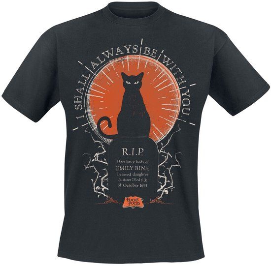 Hocus Pocus Thackery Binx Shall Always Be With You Unisex T-shirt - Zwart - XXL