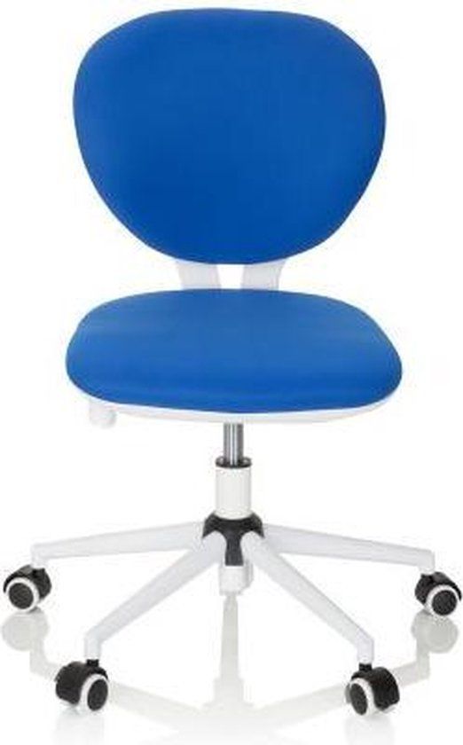 hjh OFFICE KID Vivo - Kinder bureaustoel - Blauw - Stof