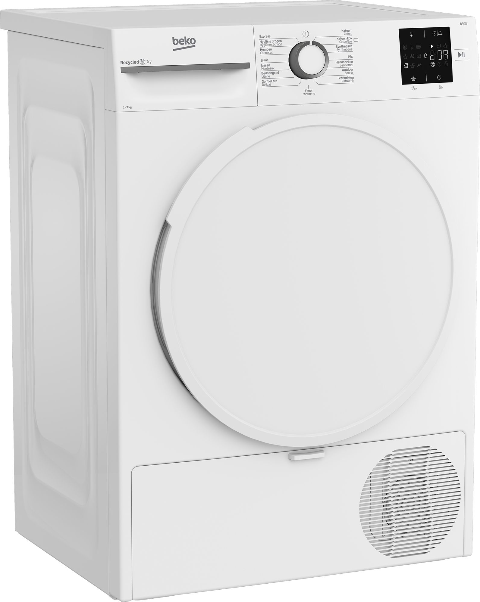 Beko BM3T3722W Warmtepompdroger - 7 kg - A+ - Wit
