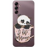 ERT GROUP mobiel telefoonhoesje voor Samsung A14 4G/5G origineel en officieel erkend Babaco patroon Panda 005 optimaal aangepast aan de vorm van de mobiele telefoon, gedeeltelijk bedrukt