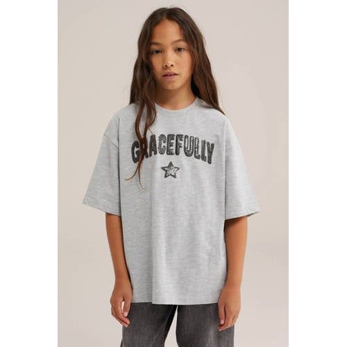 WE Fashion T-shirt - lichtgrijs