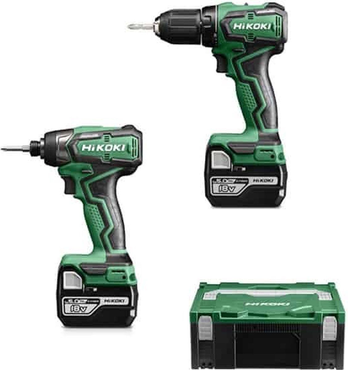 Hikoki Schroevendraaier DS18DD + Slagschroevendraaier WH18DD - 4966376335664