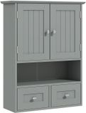 Kleankin Wandkast MDF 50,8x17,8x66cm Grijs