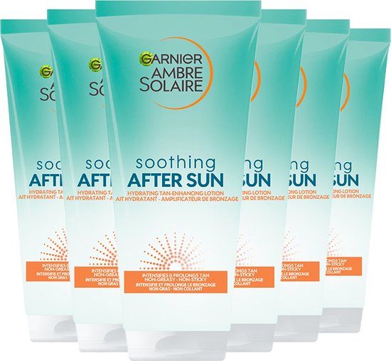 Garnier Ambre Solaire Aftersun met Zelfbruiner - 6 x 200ml - Voordeelverpakking
