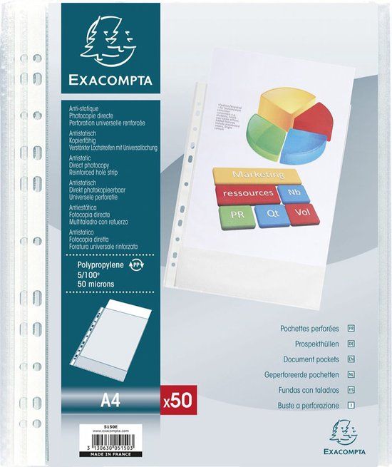 Exacompta Brochurehoes, DIN A4, Generfd Transparant