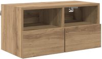 vidaXL TV Wandkast 60 x 30 x 30 cm Artisan Eiken Bewerkt Hout