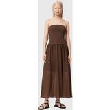 AllSaints Tegan Robe Marron Cuir