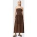 AllSaints Tegan Robe Marron Cuir