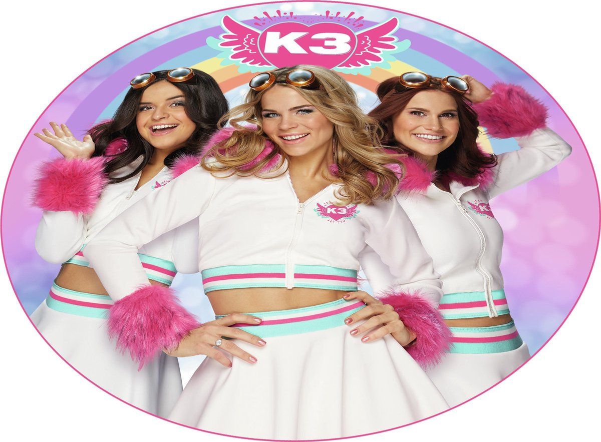 K3 Strandlaken Rond Roze Katoen