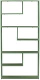 Hioshop Staal wandkast 2 planken groen
