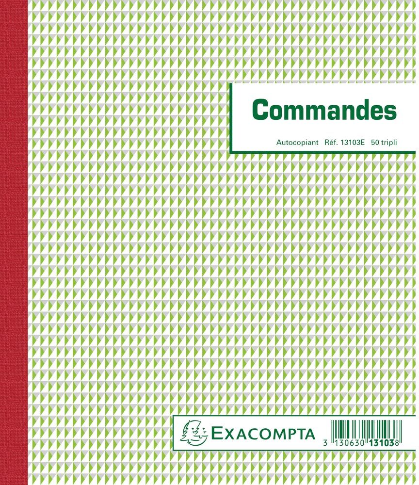 Exacompta Doorschrijfboeken Bestellingen 21 x 18 cm Zelfkopiërend Tripli - 3130630131038