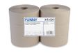 Funny AG-026 Jumbo-toiletpapier, 1-laags, recycling, naturel, diameter 25 cm, verpakking van 6 stuks