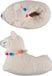 Apollo Dames dieren pantoffels/sloffen alpaca - creme wit - maat 39-40