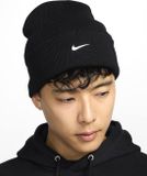 Nike Peake Swoosh Beanie Zwart Unisex Polyester
