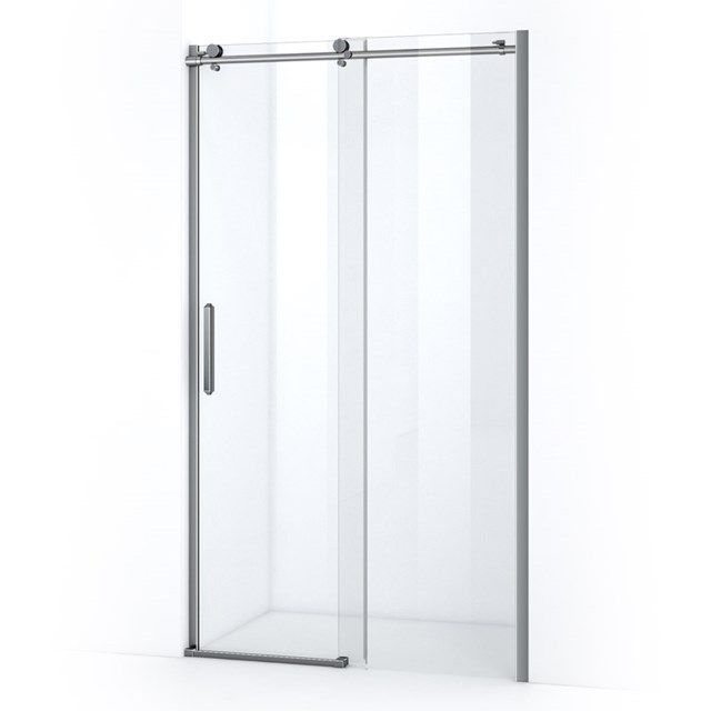 Maxaro Douchewand met Schuifdeur Crystal Allure 120cm Rond Rollersysteem