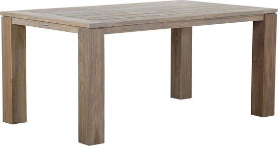 Garden Collections Brighton Dining Table - 165 x 100 cm - Old Teak Greywash - Wooden