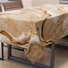 PETTI Artigiani Italiani - Vuilafstotend tafelkleed, rechthoekig, voor keuken, elegant, marmereffect, beige, 6 plaatsen (140 x 180 cm), 100% Made in Italy