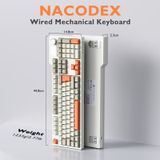 AJAZZ AK35I V3 Bedraad mechanisch toetsenbord - QWERTZ Duitse ISO lay-out