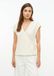 s.Oliver Vrouwen T-shirt Lange Mouw V-hals Katoen Lichtbeige Regular Fit
