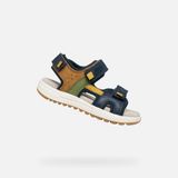 GEOX Sandalen ALBEN JONGENS Marineblauw/Oker Maat 39