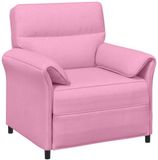 vidaXL Bank Roze 2-zits Polyester Klassiek
