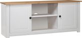 Maison Exclusive - meuble TV, blanc, 120 x 40 x 50 cm, pin massif, série Panama