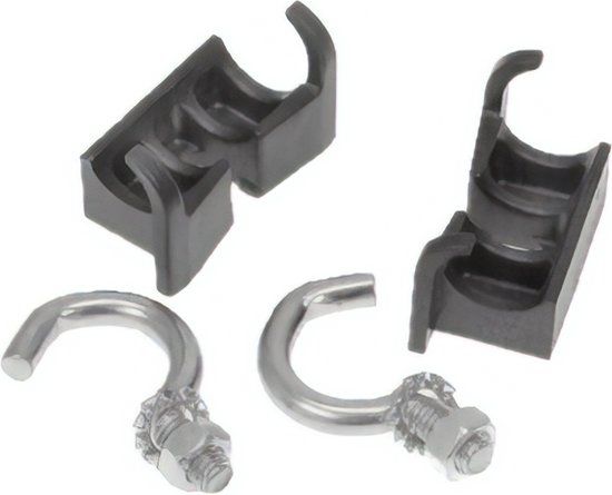 Axa Bevestigingsset voor ringslot 12-14mm Zwart/Zilver