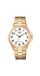 Q&Q C36A-016PY - Montre - Analogique - Homme - Bracelet en acier - Rond - Métal - Doré - Blanc