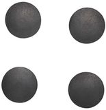 MAUL Magneet MAULsolid rond 4 stuks 0,8 kg kunststof Ferriet bruchsicher Ø 3.2 x 0.96 cm zwart