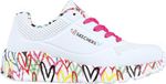 Skechers Uno Lite Baskets pour filles - Blanc/Multicolore