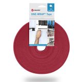 VELCRO® Brand VELCRO® One Wrap® Professioneel Klittenband - 20 mm breed - 25 meter - Rood