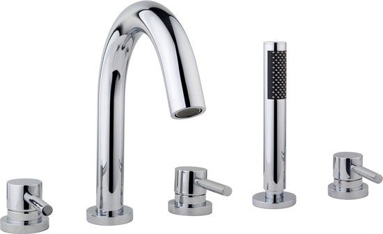 Wiesbaden Caral 5-Gats Badrandcombinatie - Chroom