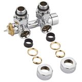 Robinet thermostatique radiateur angle équerre adaptateur cuivre 16mm