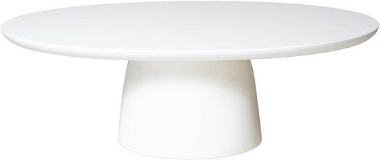 Giga Meubel Salontafel Myrna - Wit Composiet - 120x60x39cm
