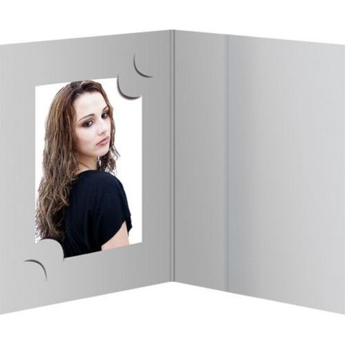 Daiber 1x100 Pasfotomappen grijs voor 3 pasfotoformaten