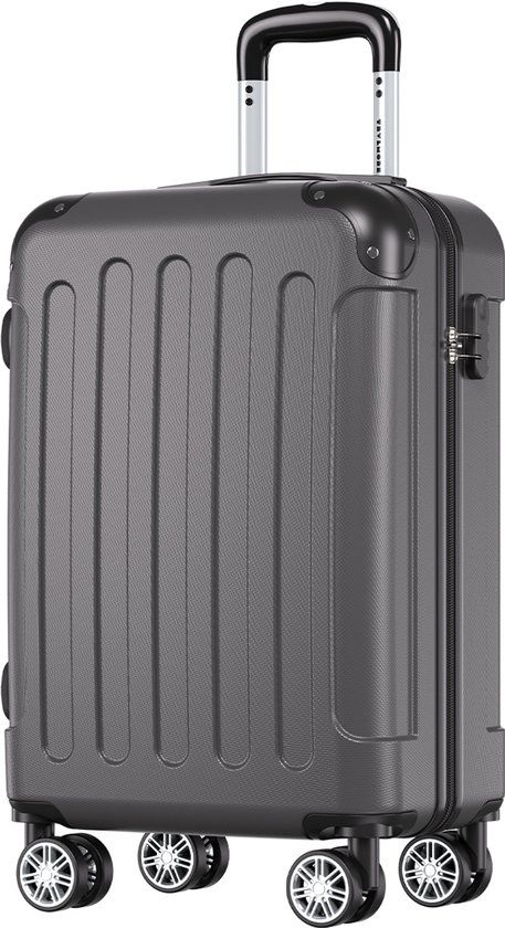 TRVLMORE Handbagage Koffer - Donkergrijs