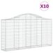 VidaXL Schanskorven 10 stuks gewelfd 200x30x100/120 cm ijzer