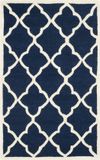 Safavieh Cambridge Collectie CAM312 Vloerkleed, Wol, Navy & Ivoor, 91 x 152 cm