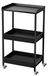 Tricycle cart with drawer, 4 wheels, black