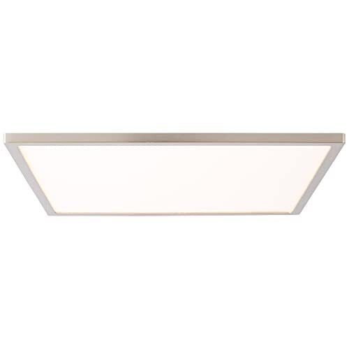 Brilliant LED paneel Opbouwpaneel - Plafond Opbouwpaneel met EasyDim: Dimmen met conventionele lichtschakelaars - max. 20W met warm witte lichtkleur van metaal/kunststof, in ijzer - 30x30cm