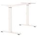 BMB Piètement de table M-MORE.2 en acier, réglable manuellement en hauteur de 650 à 830 mm, blanc pur RAL 9010