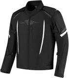 Rusty Stitches Pete motorfiets textieljas - Zwart/wit - Maat M