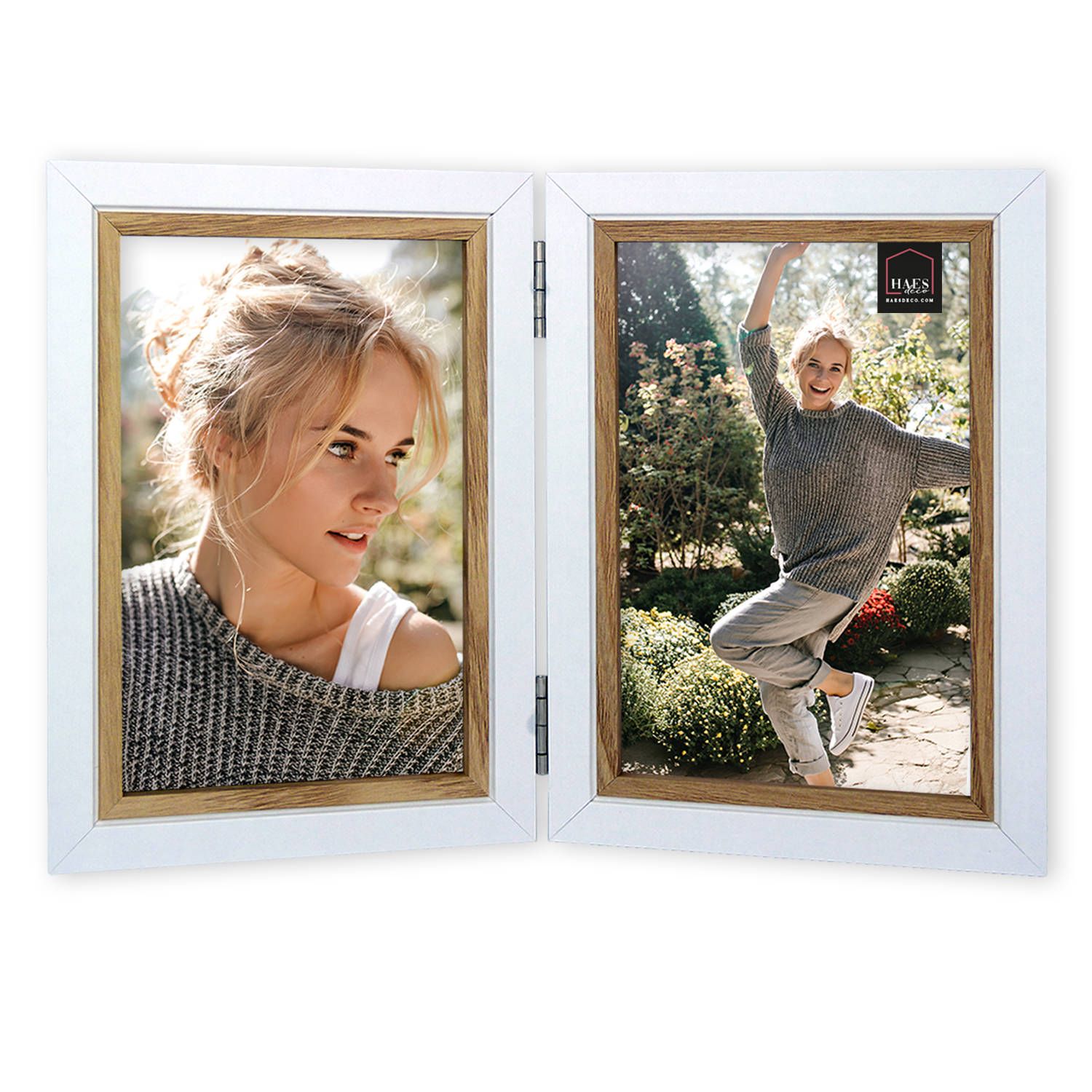 HAES deco - houten fotolijst duo fevik 2x 13x18 - dp11218