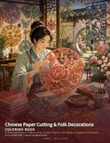 Chinese Paper Cutting & Folk Decorations Coloring Book