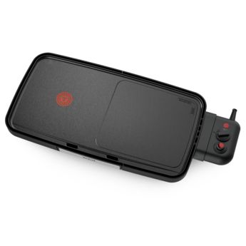Tefal Plancha Booster CB641810 Contactgrill - Zwart, 1300 cm² grilloppervlak
