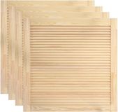 vidaXL Louvredeuren 4 st naturel 39,5 x 39,4 cm massief grenenhout
